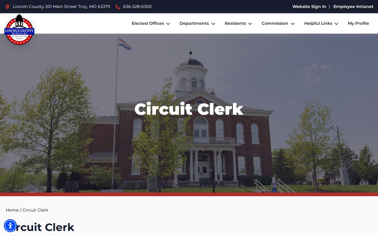 Lincoln County court docket records at the official Circuit Clerk page